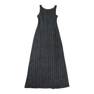 Dressbarn size 4 small y2k Black Silver Wavy Patterned Fabric lbd metallic 90s